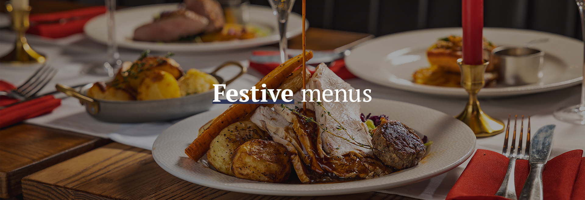 Christmas menu at The Bridge House