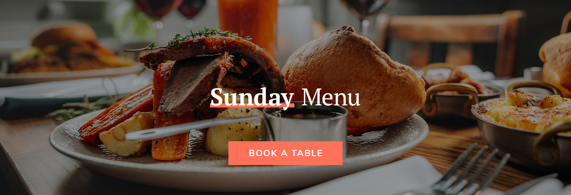 Sunday Menu at The Bridge House