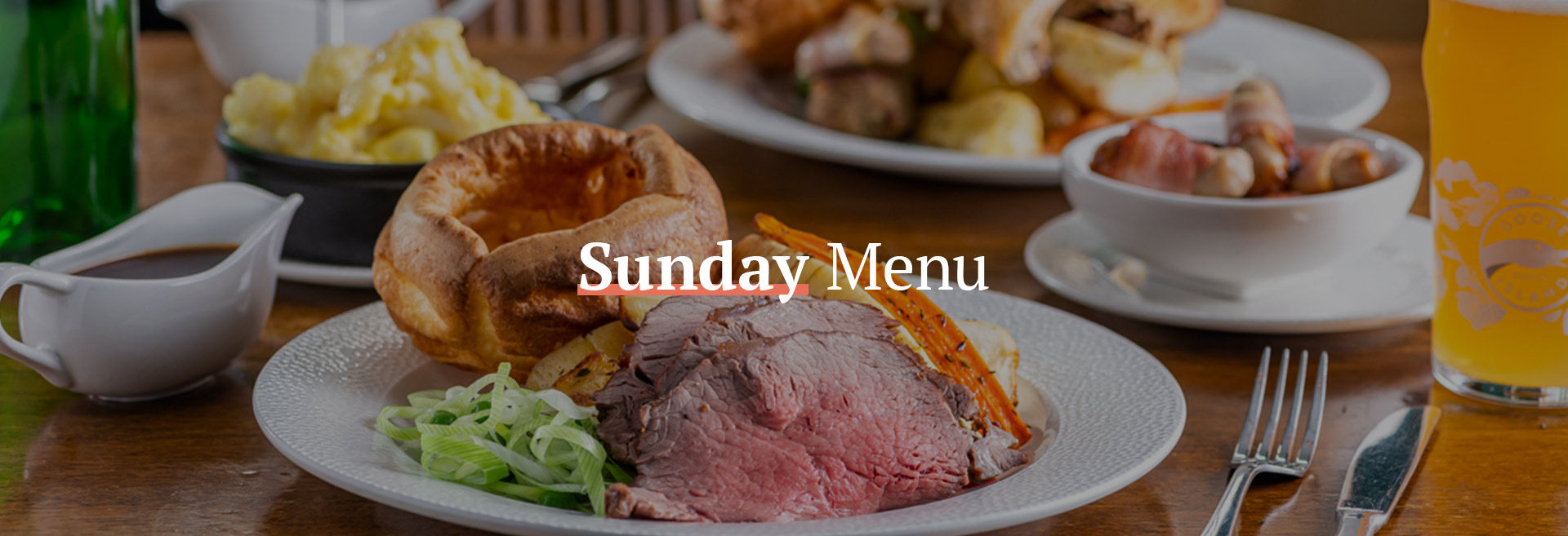 Sunday Roast Dinner in London at The Bridge House